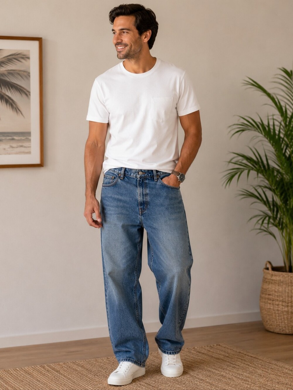 Levi's Men's Relaxed Blue Wash Denim Jeans